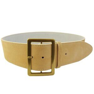 Wide Genuine Suede Belt